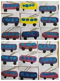 Аппликация автобус в средней группе