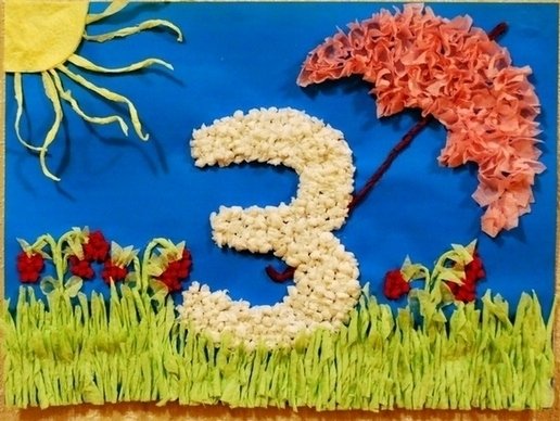 Поделка в виде буквы