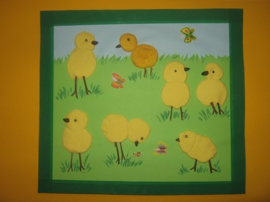 Аппликации цыплята на лугу (44 фото)