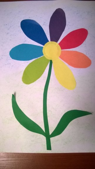 Цветик семицветик аппликация для детей
