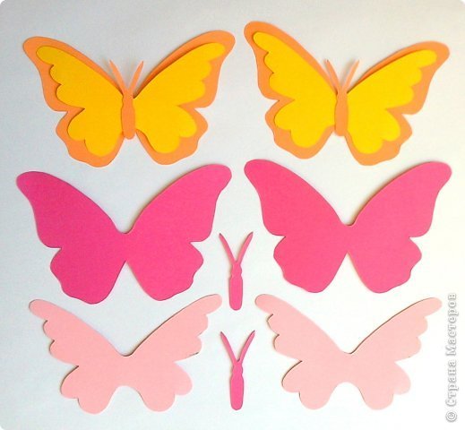 Объемная аппликация бабочка
