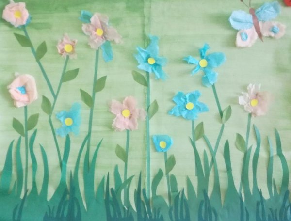 Аппликация весенний ковер