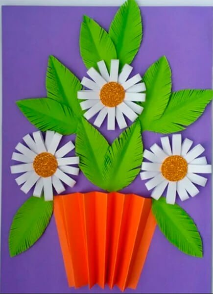 Аппликация Ромашка