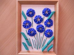 Аппликация Василек