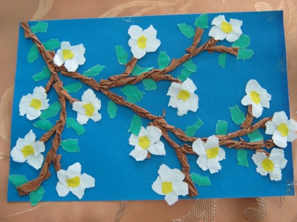 Весенняя аппликация для детей