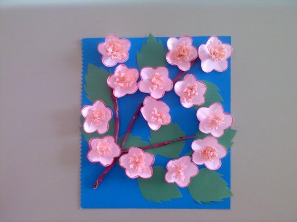 Объемная Весенняя аппликация