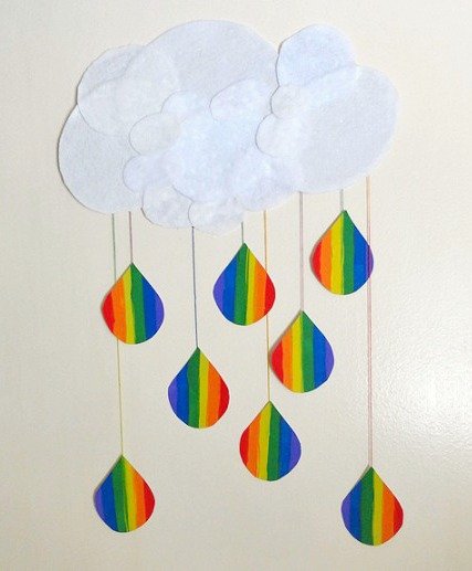 Радуга аппликация для детей