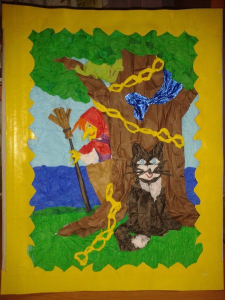 Коллективная лепка у Лукоморья дуб зеленый