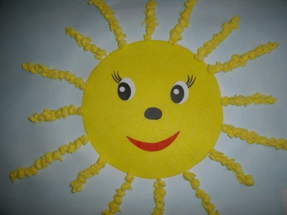 Аппликации солнце