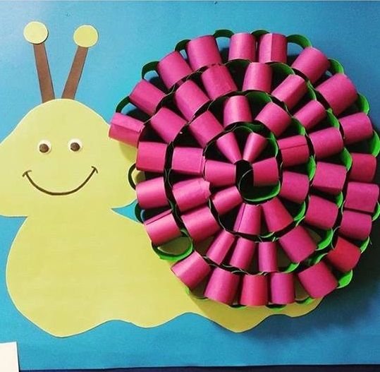 Улитка поделка для детей 2-3 лет