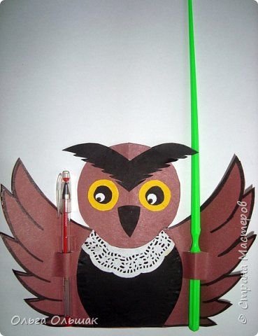 Сова символ мудрости и знаний поделка