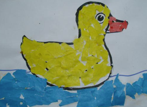 Аппликация уточка