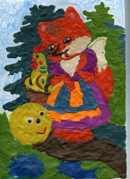 Аппликация на тему сказки