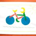 Аппликация велосипеда для детей