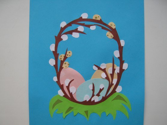 Весенняя аппликация для детей