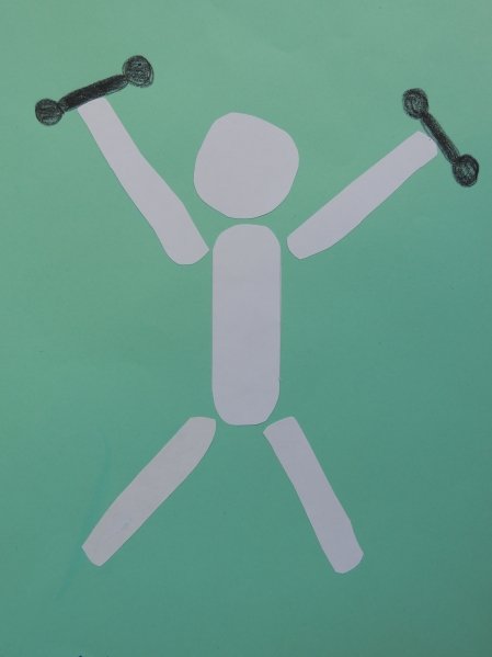 Аппликация на тему спорт в старшей группе