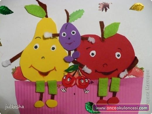 Аппликации веселые фрукты (41 фото)