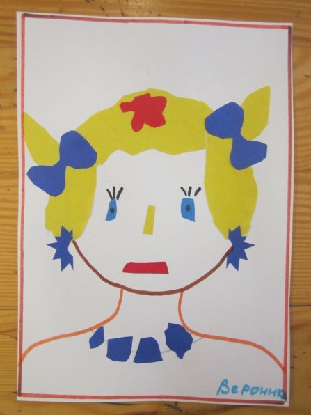 Аппликация портрет в подготовительной группе