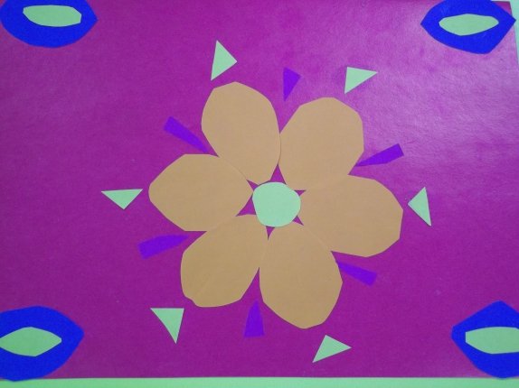 Весенний ковер аппликация в старшей