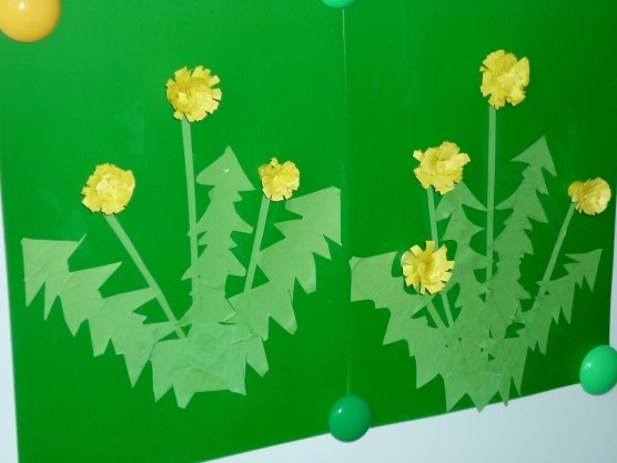 Аппликация весенний ковер