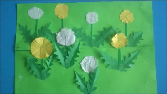 Аппликация весенний ковер старшая группа