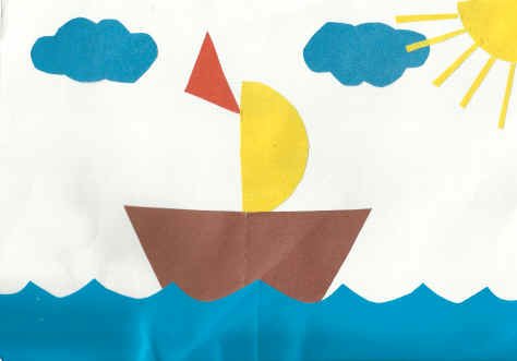 Аппликация кораблик в подготовительной группе