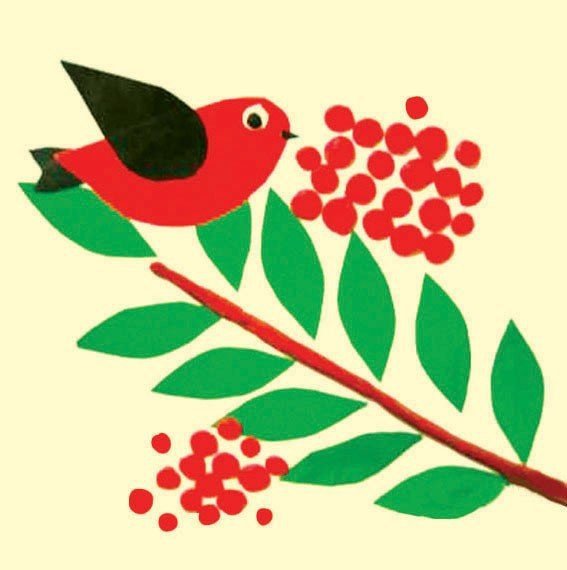 Аппликация рябина