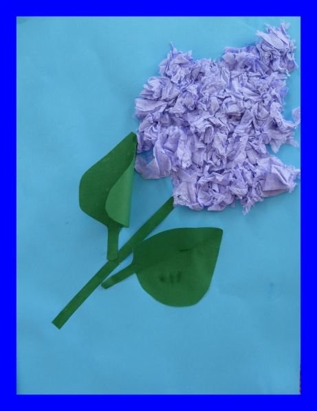 Поделка сирень из бумаги