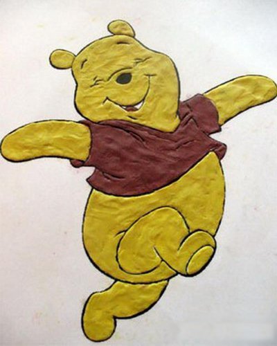 Винни пух из крупы аппликация