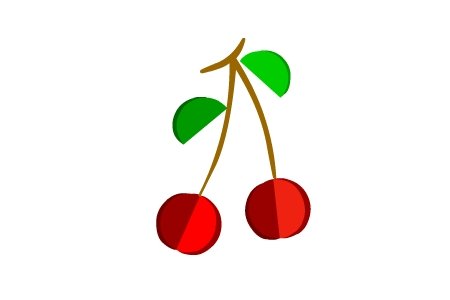 Аппликация Вишенки