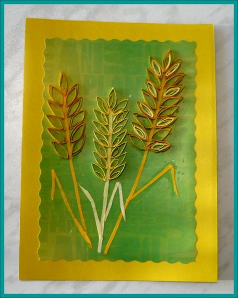 Аппликация Колос