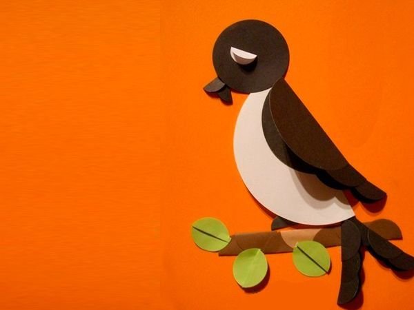 Аппликация птицы