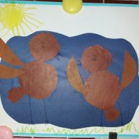 Аппликация воробышек