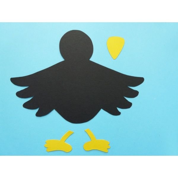 Ворона поделка для малышей