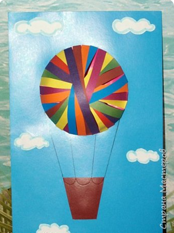 Технология 4 класс воздушный. Аппликация воздушный шар. Поделка воздушный шар с корзиной. Аппликация воздушный шар из цветной бумаги. Аппликация воздушный шар старшая группа.