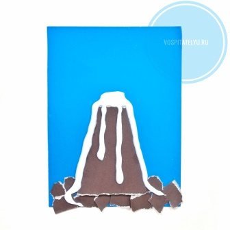 Аппликация вулкан