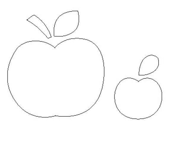 Аппликация яблочко