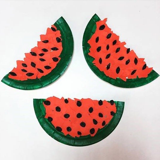 Фрукты из цветной бумаги