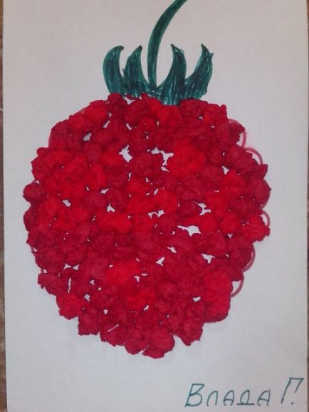 Поделка Ягодка для детей