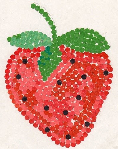 Аппликация ягоды в старшей группе