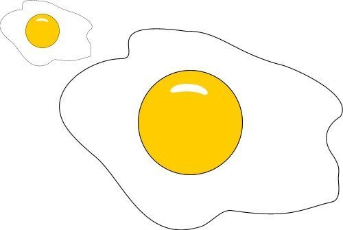 Аппликация яичница