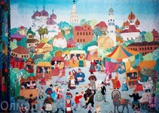 Коллективное панно народные гуляния