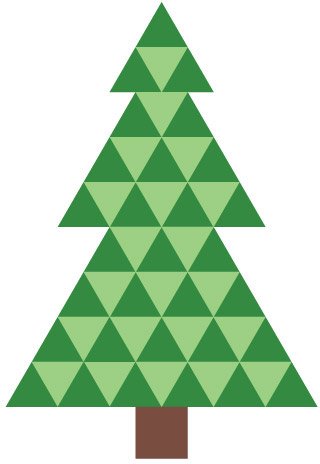 Елочка треугольная