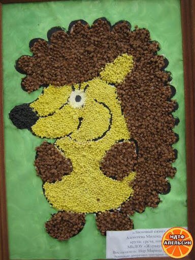 Поделки из крупы