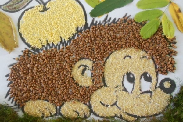 Поделки из крупы