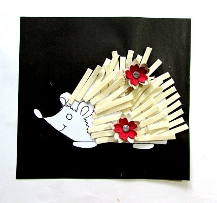 Ежик из спагетти