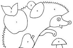 Ежик шаблон