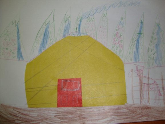 Рисование юрта в средней группе