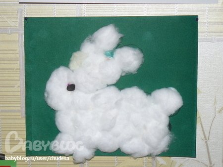 Поделки с ватой