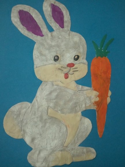 Поделка в детский сад Зайка